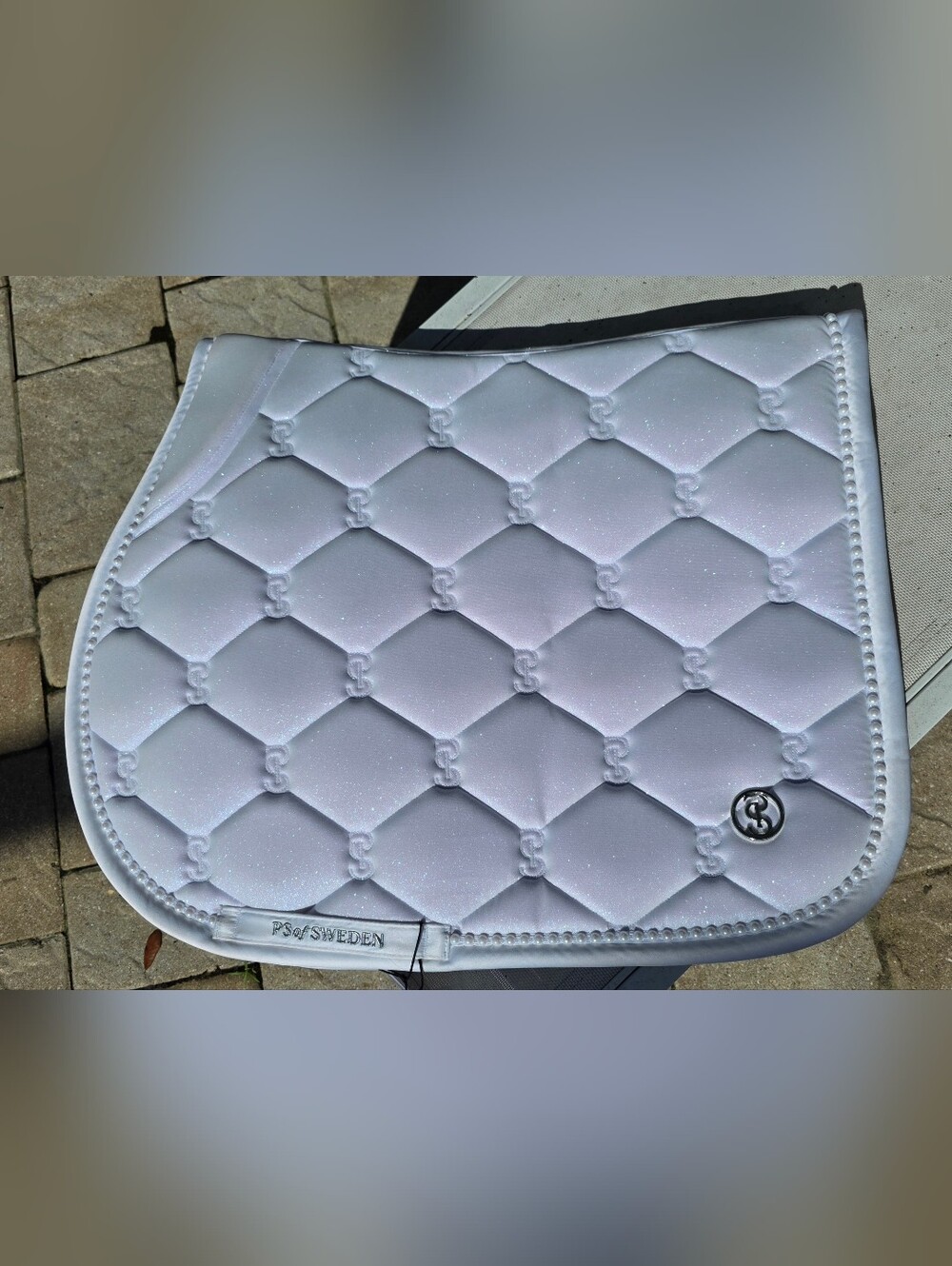 PS of Sweden White Diamond Quilted Saddle Pad